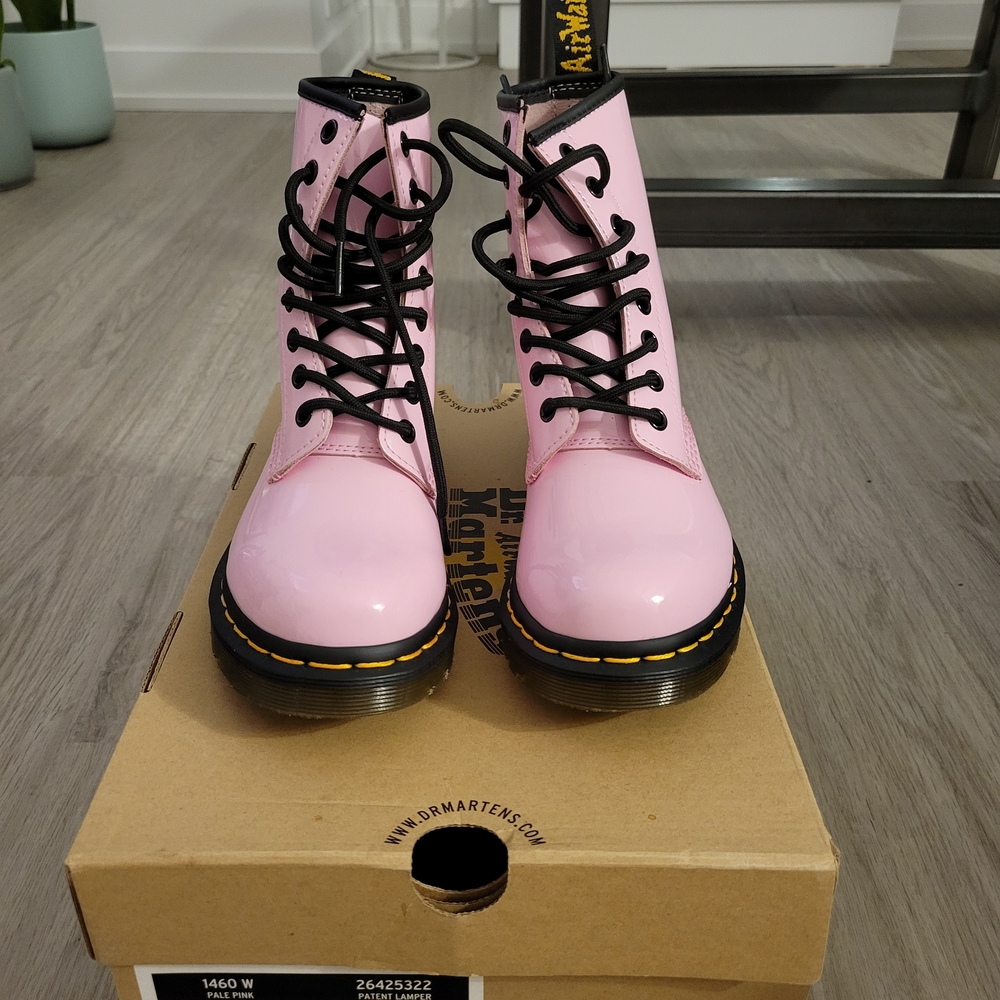 Dr. Martens Women's Light Pink Combat Boots
